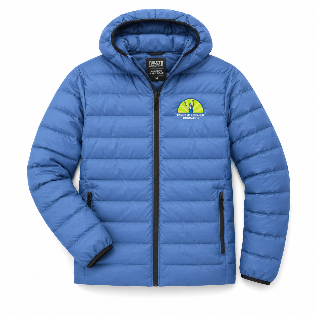 Men's Duluth Alaskan Hard Gear Vest | Blue Hooded Puffer Vest